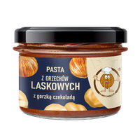 Pasta z orzechów laskowych z gorzką czekoladą