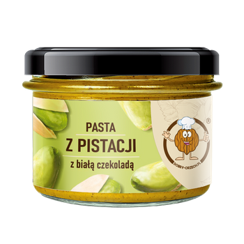 Pistazienpaste mit weißer Schokolade