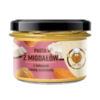 Almond paste with coconut and white chocolate