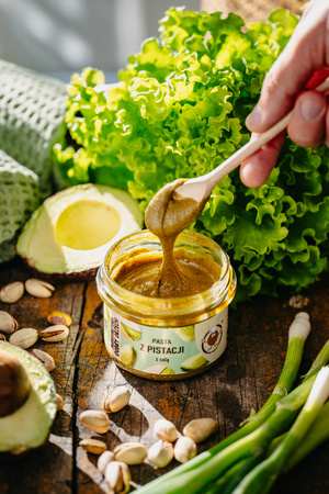 Pasta z pistacji z solą 