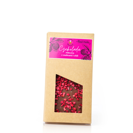 Milk Chocolate with Raspberries