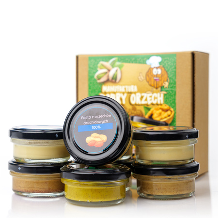  Set von 100% Nussbutter-Varianten