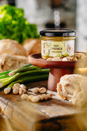 Pasta z pistacji z białą czekoladą