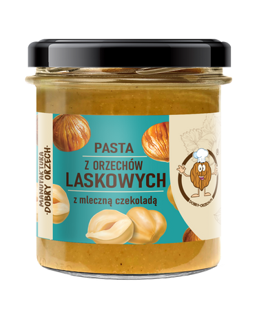 Pasta z orzechów laskowych z mleczną czekoladą