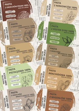 Pasta z orzechów laskowych 100 % - do produkcji lodów