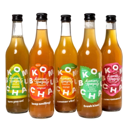 Kombucha mięta-cytryna 500ml