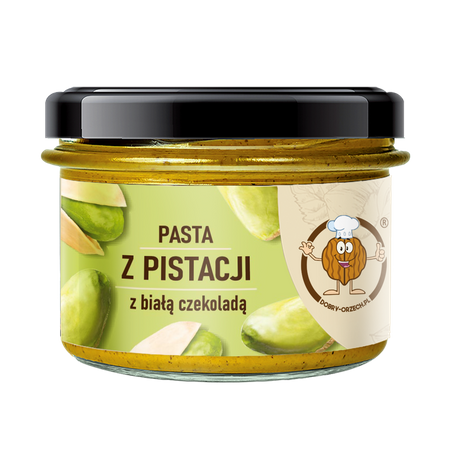 Pistazienpaste mit weißer Schokolade