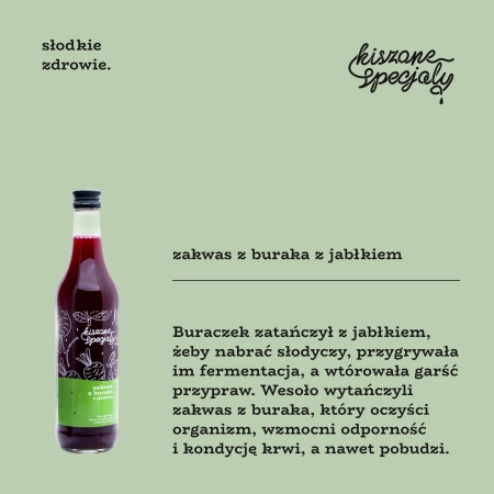 Zakwas z buraka z jabłkiem 500ml