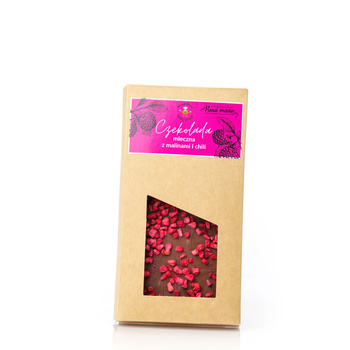 Milk Chocolate with Raspberries