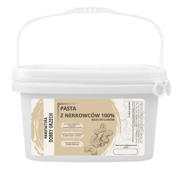 Pasta z nerkowców 100 % - do produkcji lodów