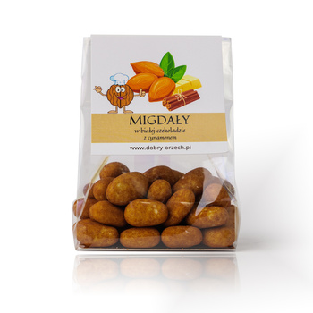 Migdały w białej czekoladzie z cynamonem