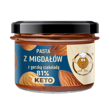 Pasta z migdałów z gorzką czekoladą KETO