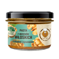 Pasta z orzechów włoskich z miodem i cynamonem